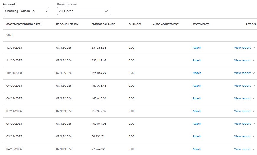 Bank Reconciliation